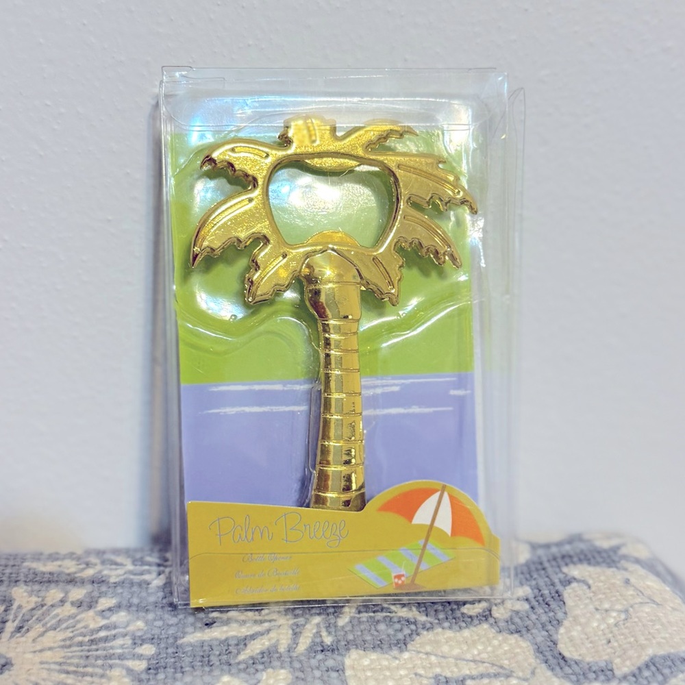 Gold Palm Tree Bottle Opener